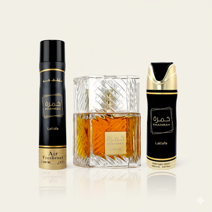 Coffret Khamrah (Parfum + Spray + Diffuseur)